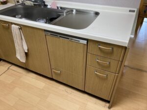 兵庫キッチン取付け隊　トップオープン食洗機の工事　施工後　